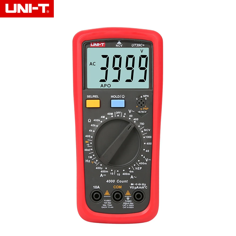 Цифровой мультиметр UNI T UT39C + тестер с автоматическим выбором диапазона от AC DC V/A