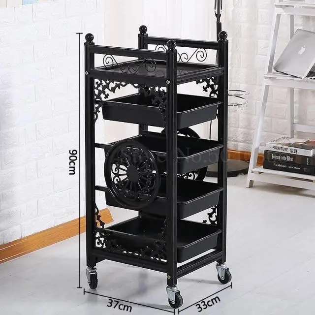 Hairdressing special tools car barber shop hair salon hot dyeing trolley retro multi-function beauty bar car clearance specials - Цвет: 0.0. 18