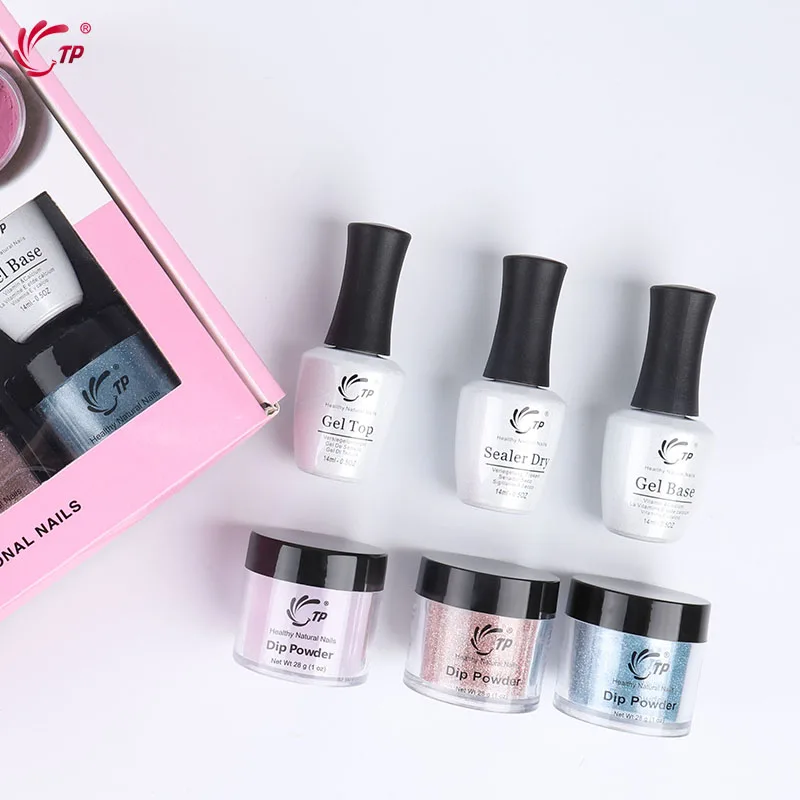 TP Dip порошок Системы Starter Kit Top Coat база герметик натуральное сухое градиент