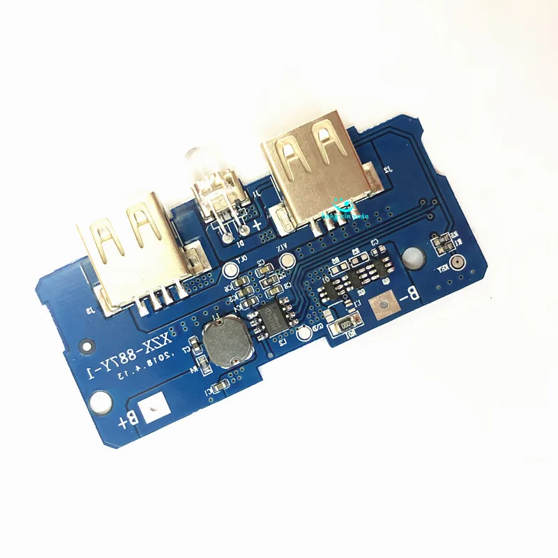 18650 Двойной Micro USB 3 7 в до 5 В 2A повышающий Мобильный Внешний аккумулятор DIY зарядное