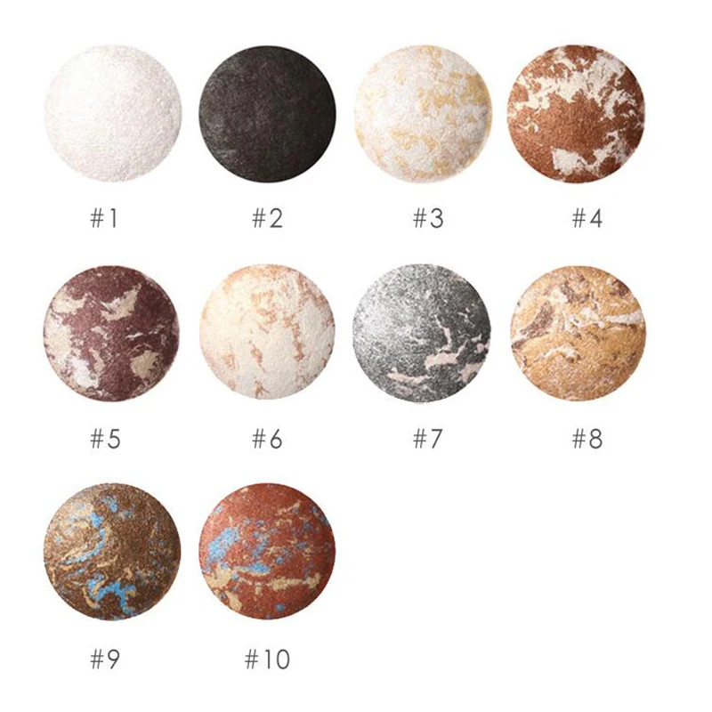 FOCALLURE 10 Цвета запеченные тени для век Eye shadow Palette в Shimmer Metallic глаз Макияж Косметика