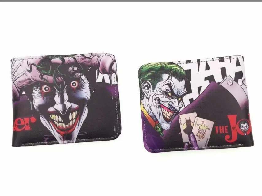 Новое поступление бумажники Jokers Мультфильм Аниме Кино кошелек с персонажами