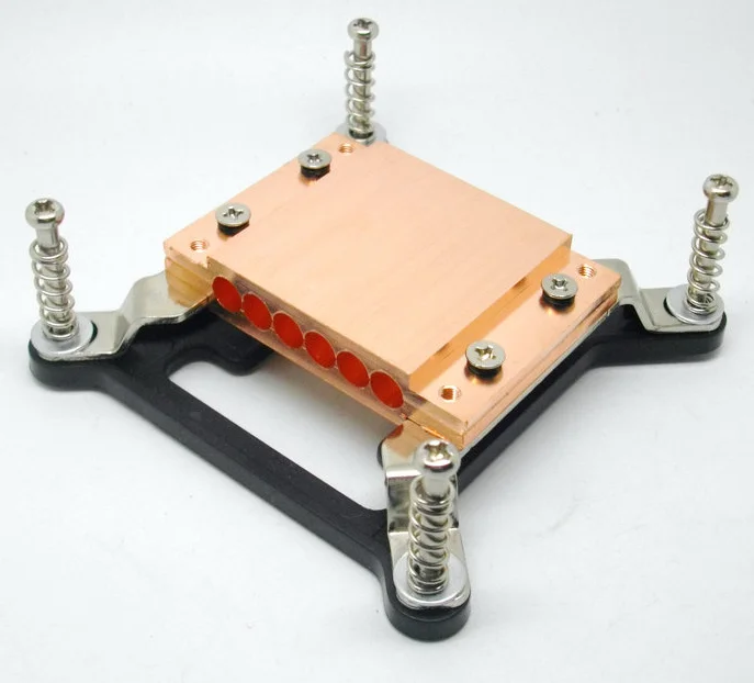 For 1366 buckle/2011 buckle Pure Copper Heat Pipe Clamp Copper Block Wear 6 Root Diameter 6mm Copper Tube For 1366 buckle/2011 buckle Pure Copper Heat Pipe Clamp Copper Block Wear 6 Root Diameter 6mm Copper Tube