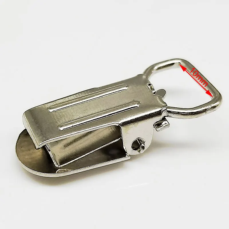 Silvery Зажимы для одежды маленькие 10 мм Серебристые Металлические Крышки круговой соска подтяжек зажимы для варежек держатели для проекта ремесло 10 шт/партия - Цвет: Silvery