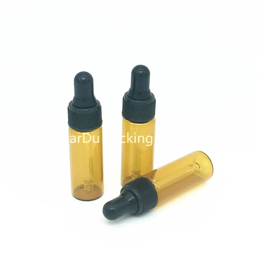 

300pcs 5ml Amber Glass Dropper Bottle,5cc Mini Brown Dropper Glass Vial, 5cc Glass Container,Small Dropper Container