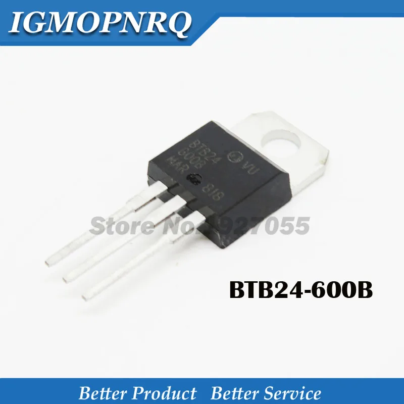 10 шт BTB24 600B TO220 800 v25a Новый Высокоточный двухсторонний чип управления|Интегральные