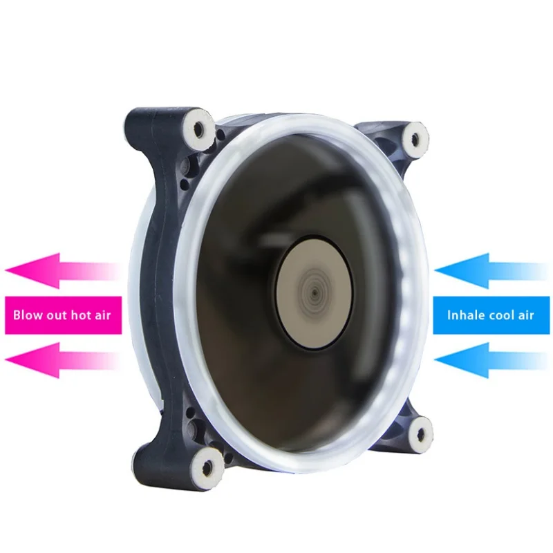 Цветной 120 мм светодиодный вентилятор для компьютера кулер воды 3 Pin 1200 об/мин