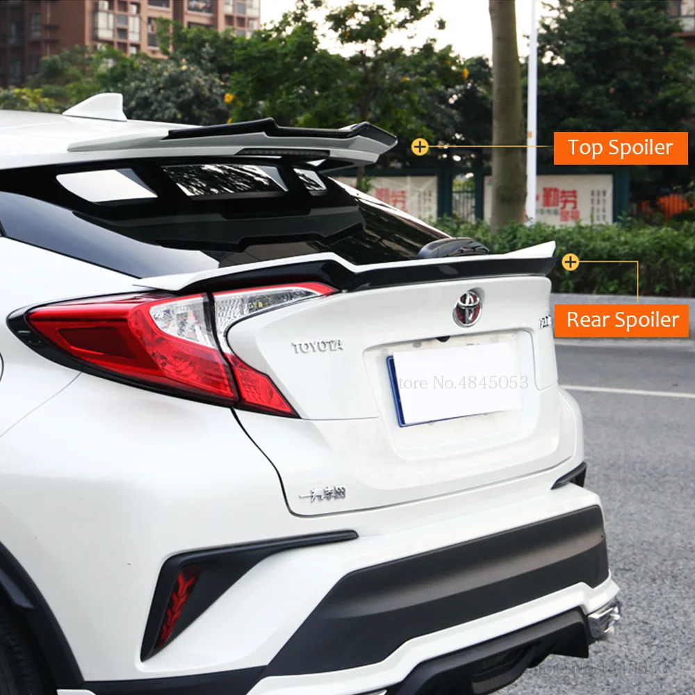 Для Toyota CHR C-HR IZOA 2018 2019 Топ спойлер высокое качество АБС пластик Неокрашенный