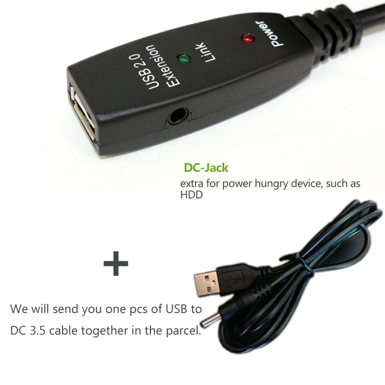 Ult-лучший USB кабель-удлинитель 5 м, 10 м, 15 м, 20 м, 25 м, 30 м, USB2.0 Активный ретранслятор, длинный кабель с усилителем сигнала