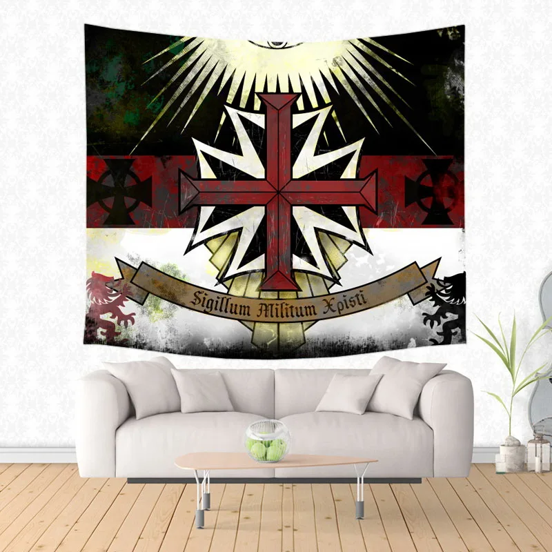 Рыцари крест тамплиеров печать декоративные гобелены постельные принадлежности