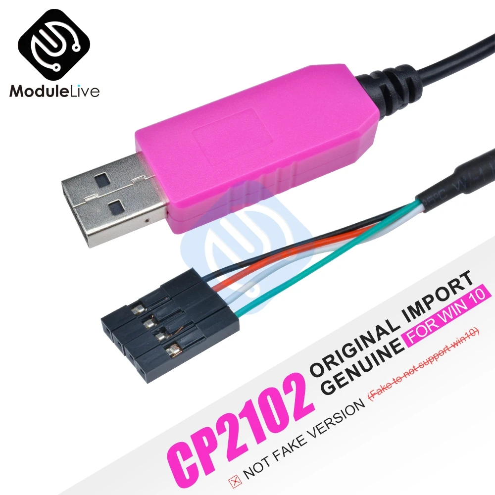 Оригинальный 1 м CP2102 USB к UART TTL кабель модуль последовательный адаптер загрузки