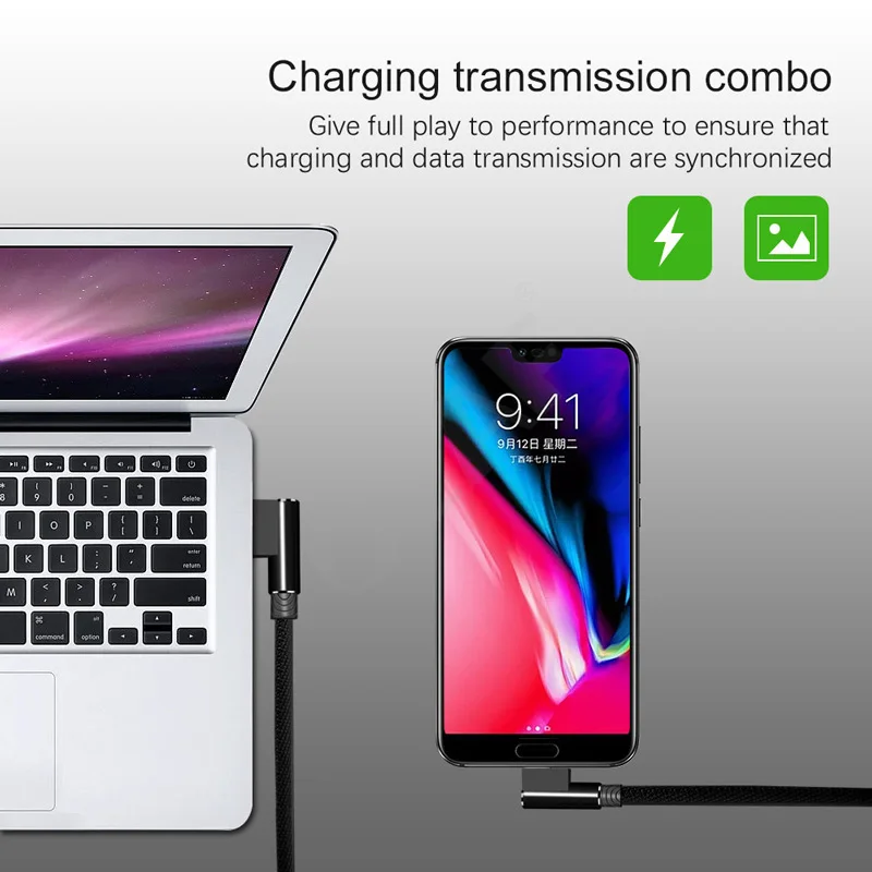 3 упаковки кабель Micro USB Suntaiho 90 градусов usb-кабель для Samsung A8 A7 2018 кабели планшетов