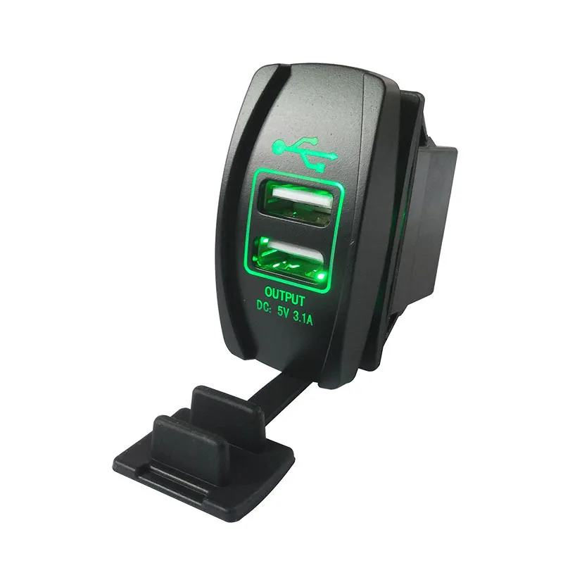 Автомобильный мотоциклетный водонепроницаемый 2 портовый двойной USB 3.1A мини