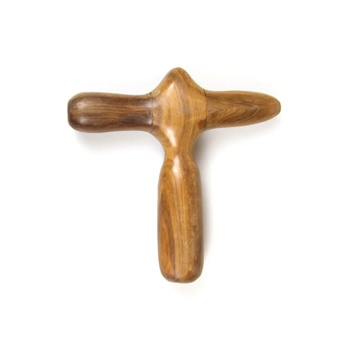 Деревянная Ручная ножка ног тела Массажная точка акупунктуры палка крест Молот