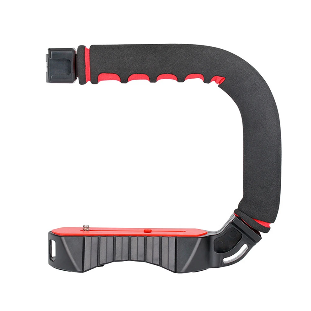 Cold Shoe U Shape Universal Triple Rig Mount Handheld Bracket Mini Action Grip DV Stabilizer Smartphone Camera Accessories | Электроника
