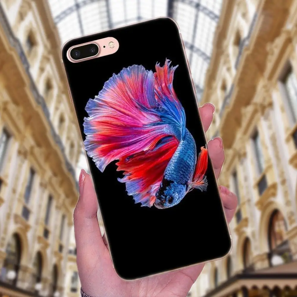 Цветной мягкий чехол Betta Fish для Huawei P8 P9 P10 P20 P30 Mate 7 8 9 10 20 Lite Plus Pro 2017 | Мобильные