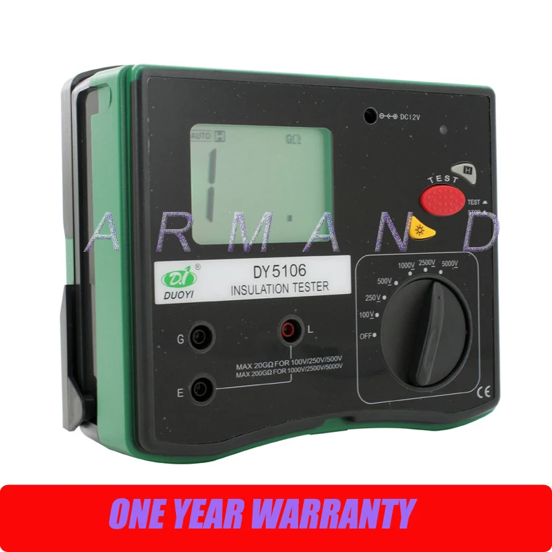 

DY5106 5000V Digital Insulation Resistance Tester
