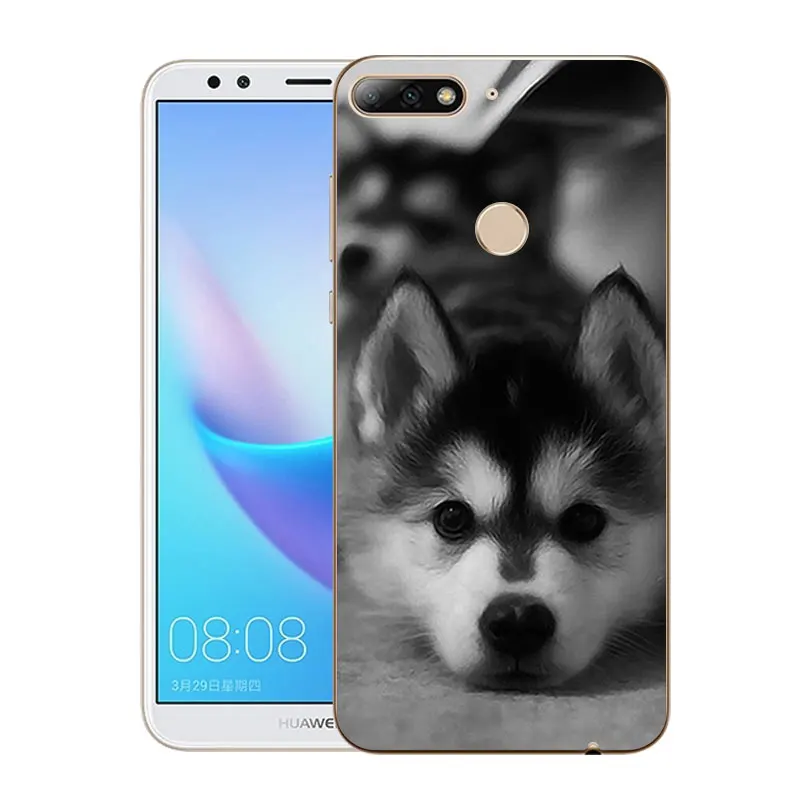 Для Huawei Y7 Prime 2018 / Enjoy 8 чехлы для телефонов 5 99 дюйма тонкий чехол из ТПУ силиконовый