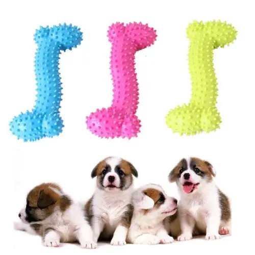 1x Pet Chew Toy Rubber Dog Puppy Teeth Gums Teething Healthy Cat Dental Durable | Дом и сад