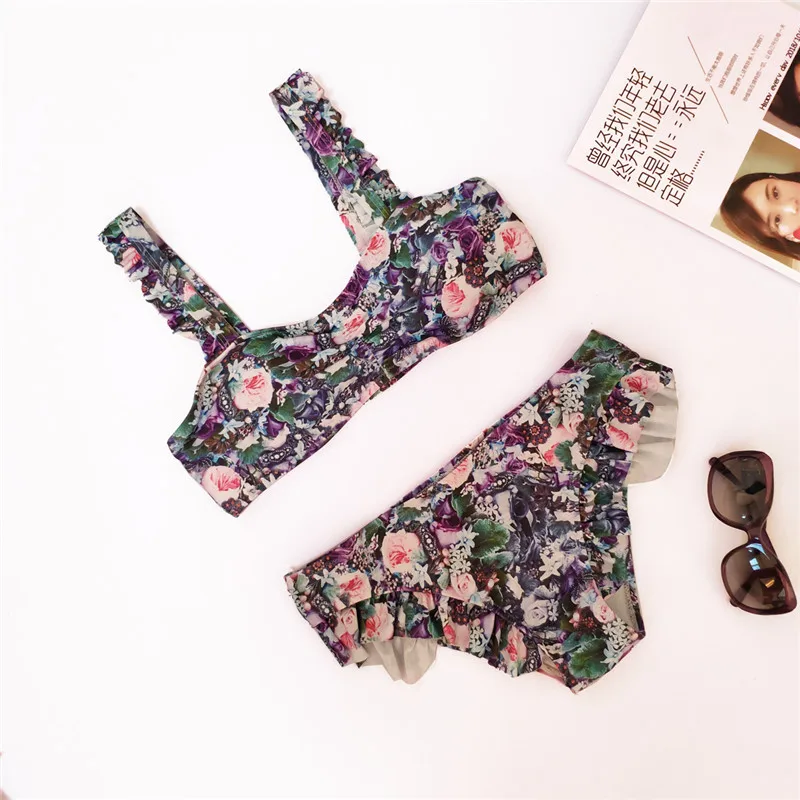 Новинка сексуальное бикини с цветочным принтом женский купальник купальный