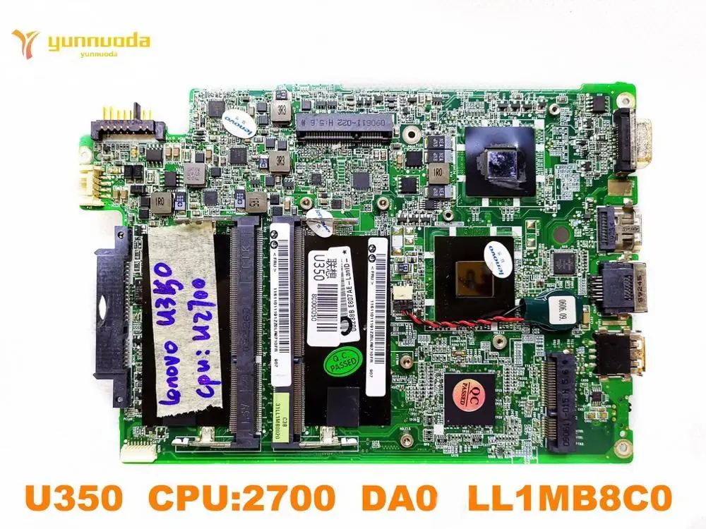 Оригинальная материнская плата для ноутбука Lenovo U350 CPU2700 DA0LL1MB8C0 протестирована
