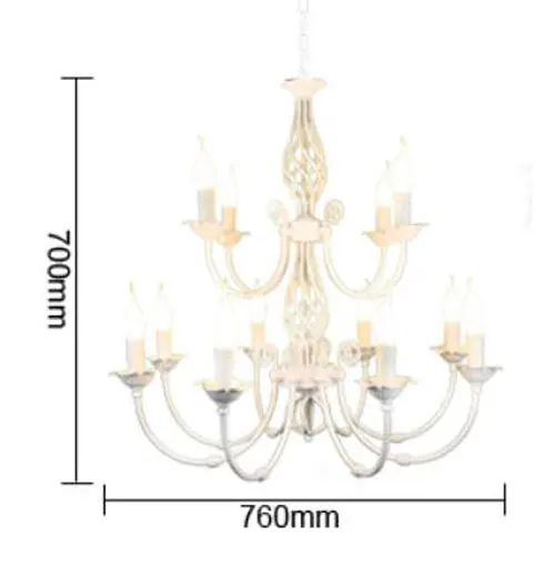 Современные китайские люстры двуслойные свечи вилла лестница светильник