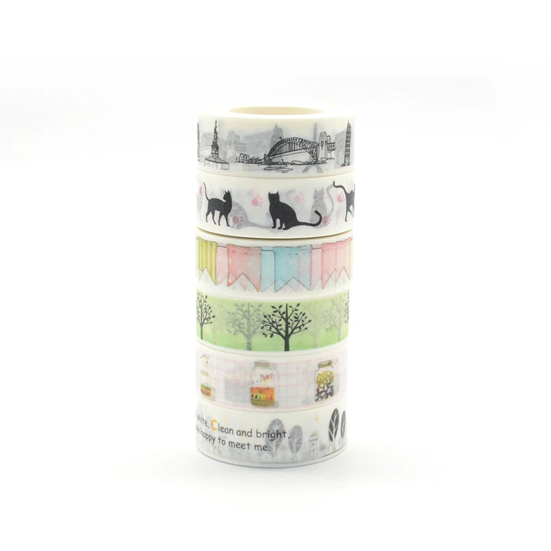 Васи лента с животными 10 м наклейки для стикеров скрапбукинга ФИТА адесива косас