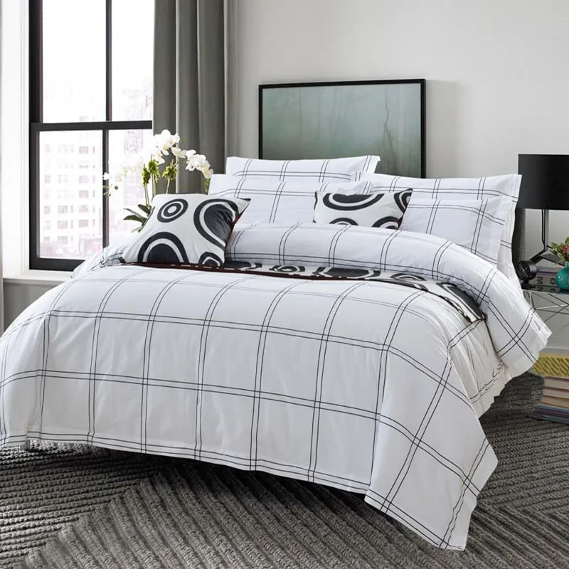 Роскошный белый комплект постельного белья пять звезд для отеля из 100% хлопка и