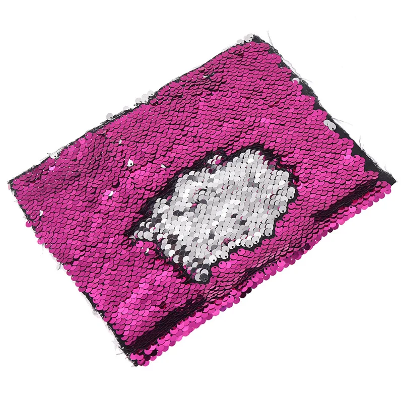 1 ярд двусторонняя блестящая синтетическая кожаная ткань Русалка рыболовная для