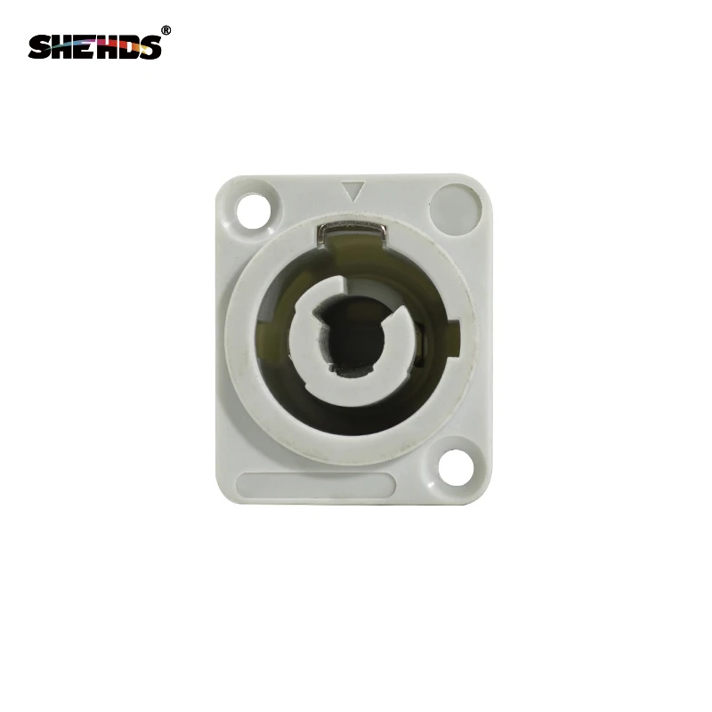 

Fast Shipping Stage Lighting Fitting Products Plastic PowerCon Plug In White For DMX512 Stage Effect DJ Wedding Party