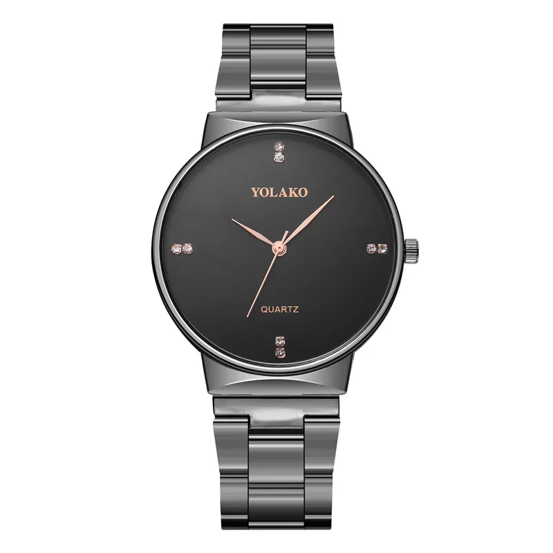 2019 современные модные черные кварцевые часы Montre Femme женские сетчатые