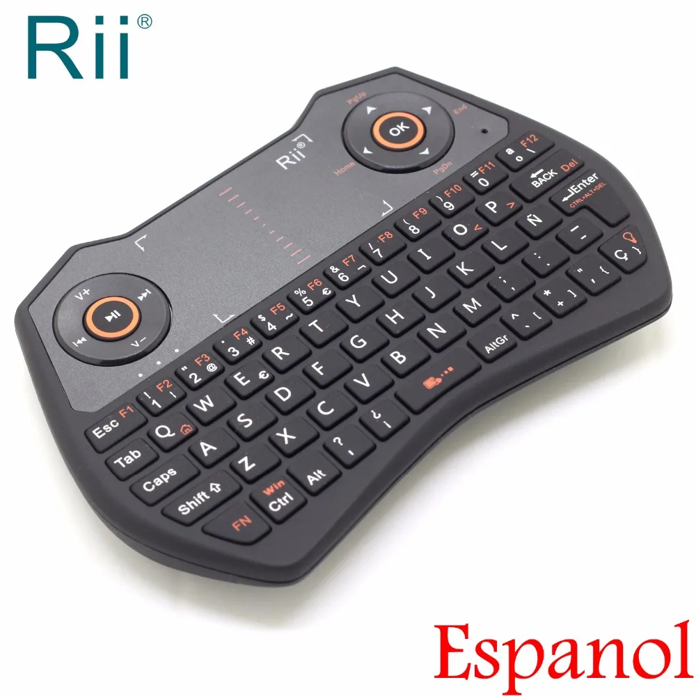 [Бесплатная DHL] 100% первоначально Rii i28c испанский (Espanol) 2.4 г Беспроводной мини