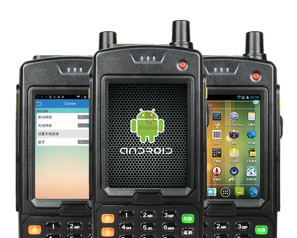 China Fingerprint Reader UHF RFID 1D Laser Barcode Scanner Android IC Card Data Collector Waterproof Handheld Terminal 4G LTE