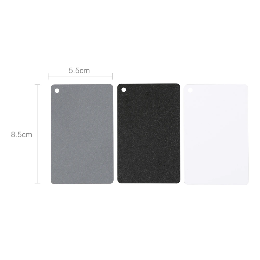 3 в 1 цифровые Белые Черные Серые Карты баланса 18% серые карточки карманного