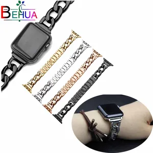 Ремешок wacth для Apple Watch, браслет из нержавеющей стали с одинарной строкой для моделирования iwatch 3, 2, 1, 38 мм, 42 мм