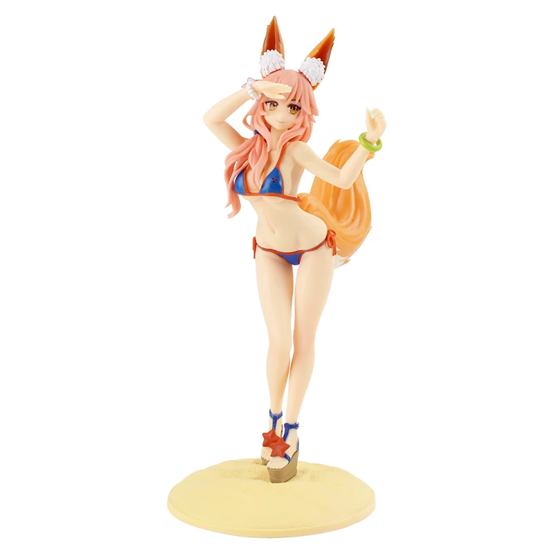 27 см Fate Grand Order фигурка Tamamo no Mae Fox Priestess of Peerless beauty аниме модель игрушки - Цвет: No Box