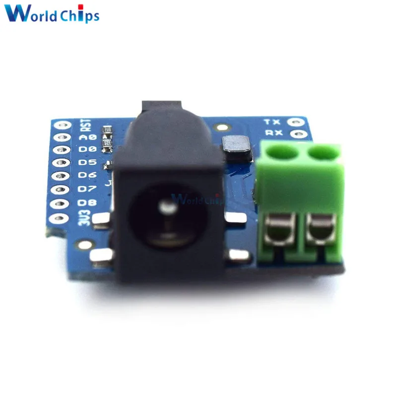Для WEMOS D1 Mini DC Power Shield V1.1.0 макетная плата для Wemos Мини-щит | Электронные компоненты и