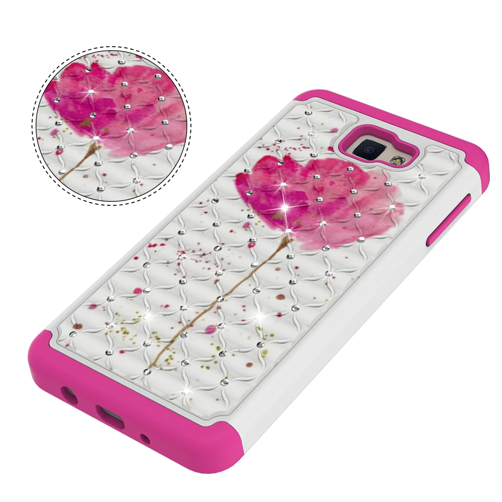 TPU+PC Back Cover Case With Drill For Samsung Galaxy J7 Prime Note9 S8 S8+ Plus S9 S9+ Patterned Phone Bag | Мобильные телефоны и
