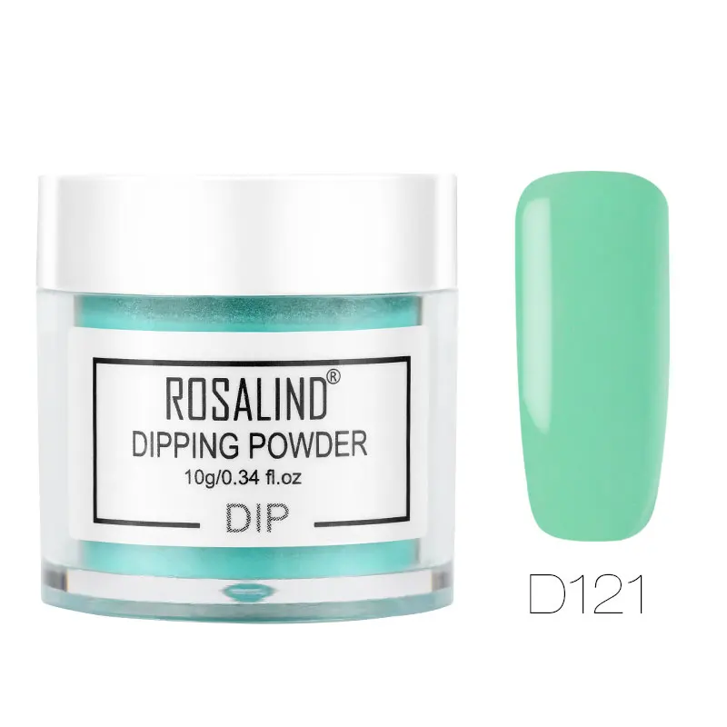 D121 ROSALIND, 10 мл, пудра для нейл-арта, 30 цветов, для ногтей, Гель-лак, лак для ногтей, замачиваемый блестками, для маникюра, хромированная пудра, N50RD - Цвет: D121