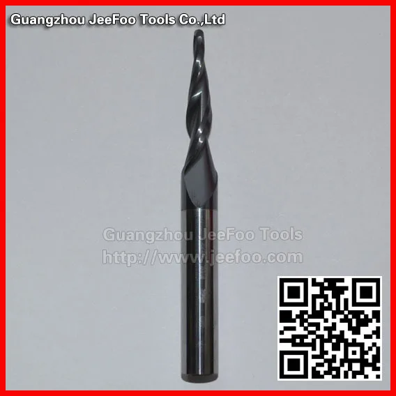 

8*30*R1.5*75L Soild Carbide Two flute spiral ball nosed mill,Taper Nose Bits/ CNC Router End Mill