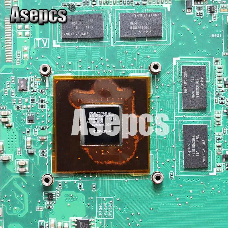 Asepcs N53SN материнская плата для ноутбука For Asus N53SM N53SV N53S N53 тест оригинальная GT540M 2GB