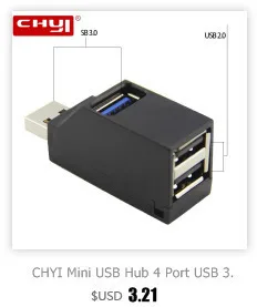CHYI type C до 3 порта USB3.0 USB2.0 концентратор с USB-C Женский к USB-A Штекерный Кабельный соединитель Адаптер сплиттер для Macbook аксессуары