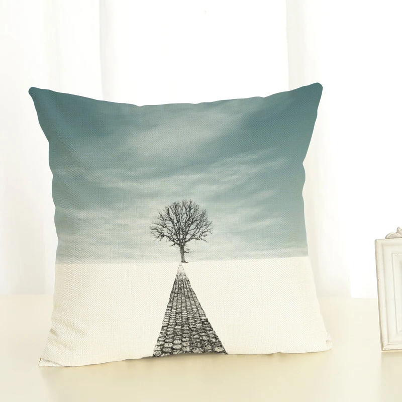 2017 Высококачественная льняная подушка в стиле ретро украшенная льняной