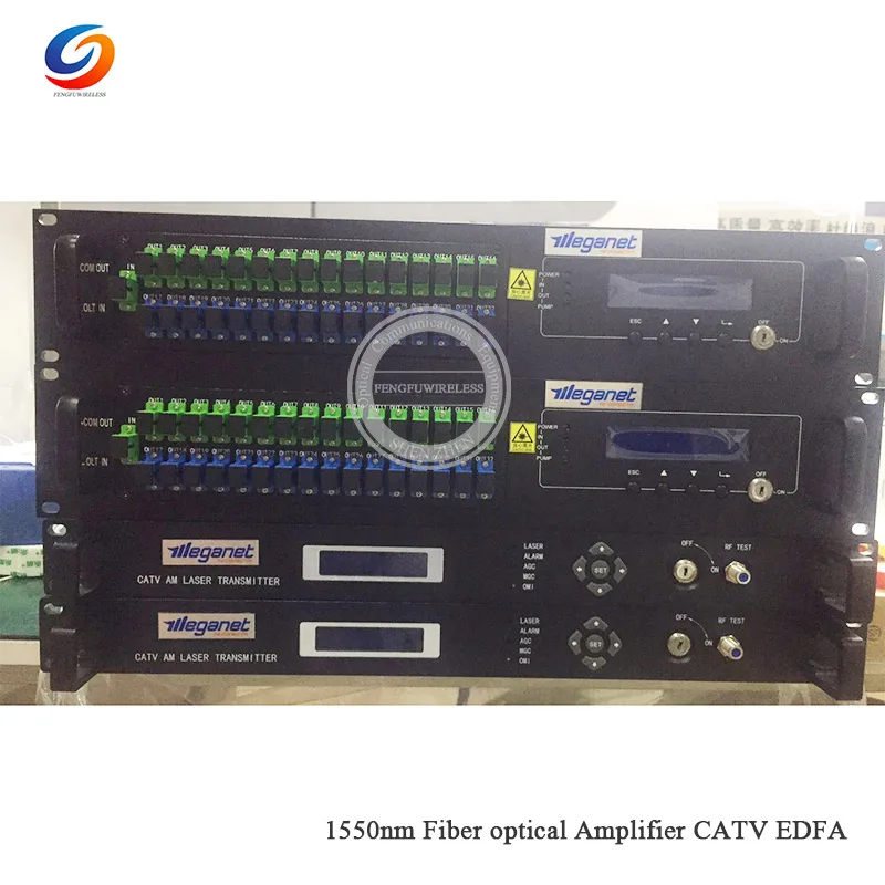 Лучшая цена FTTH SC/APC SC/UPC CATV сеть 1550 нм 32 порта 23dbm PON EDFA высокомощный оптический