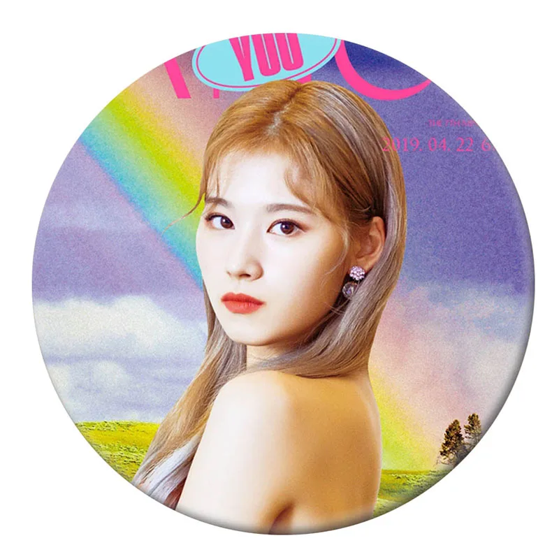 BRH2808H05 KPOP корейский дважды семь мини-альбом \ Fancy You \ 58 мм круглые значки и броши для одежды шляпа рюкзак - Окраска металла: BRH2808H05