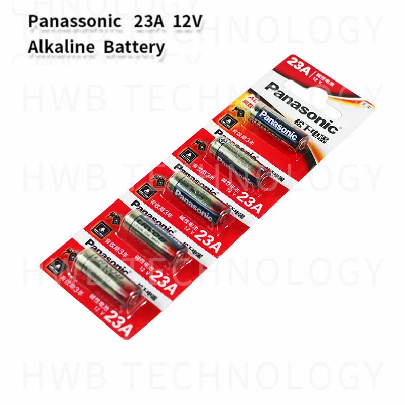 Оптовая продажа 5 шт./лот новинка 12 В ультращелочная батарея Panasonic A23 23A/аварийные