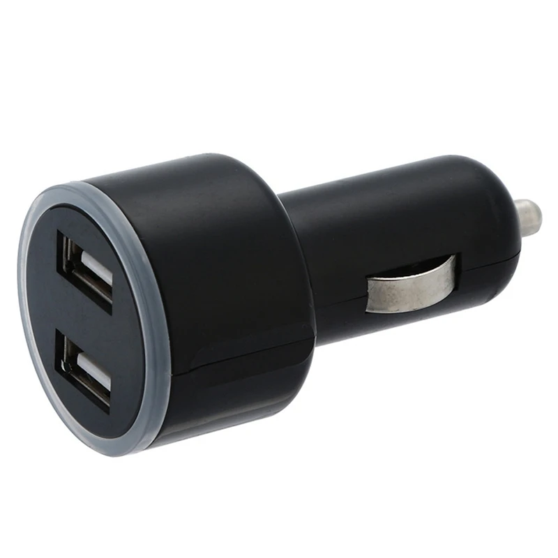 AABB-5V 2.1A 2-портовый USB Автомобильное зарядное устройство светодиодный адаптер для