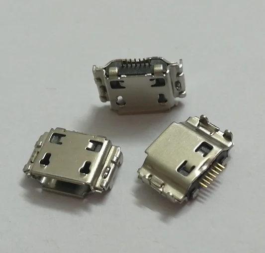 100 шт./лот микро 7-контактный разъем USB запасные части для samsung S5830 S8300 S8000 I9220 N7000 S3930
