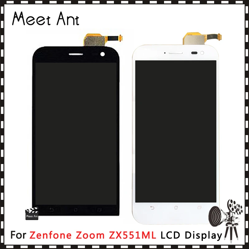 Высококачественный ЖК-дисплей 5 ''для Asus Zenfone Zoom ZX551ML с сенсорным экраном и