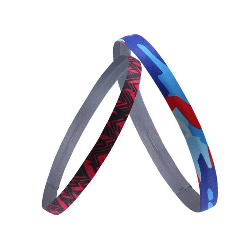 Полосатая впитывающая плетеная спортивная повязка на голову Нескользящие